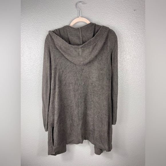 Barefoot Dreams CozyChic Lite Wrap Cardigan Womens XS/S Brown 480 Hooded Sweater - Picture 7 of 9
